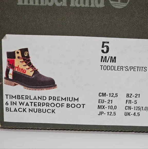 Timberland Black and Brown Boots with Rugged Design