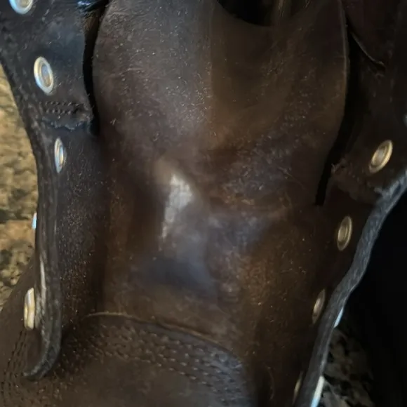 Timberland Black leather Boots with GUC 9