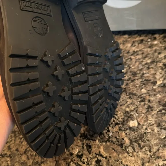 Timberland Black leather Boots with GUC 9