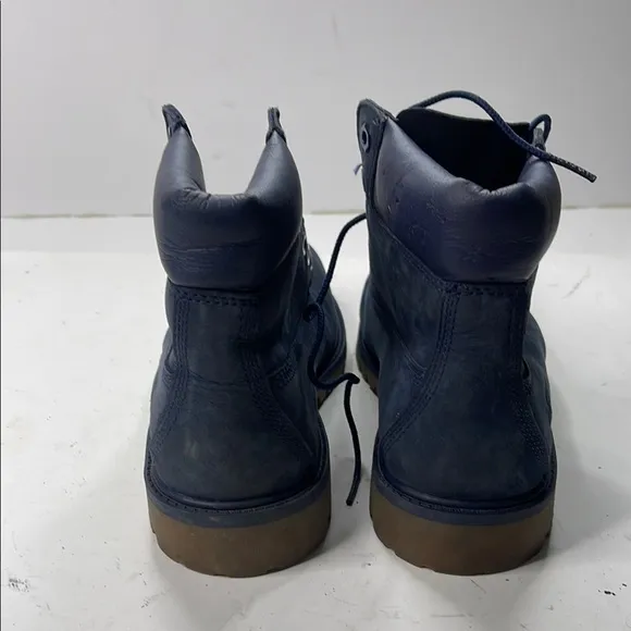 Timberland Blue and Brown High-Top Boots