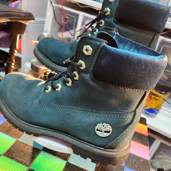 Timberland Blue Leather Boots