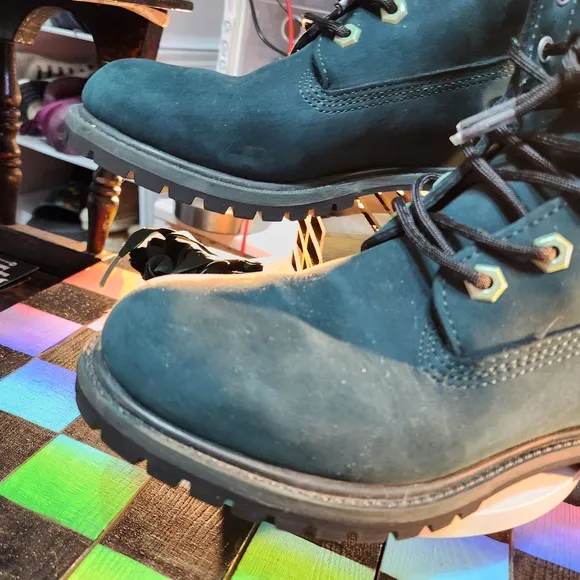 Timberland Blue Leather Boots