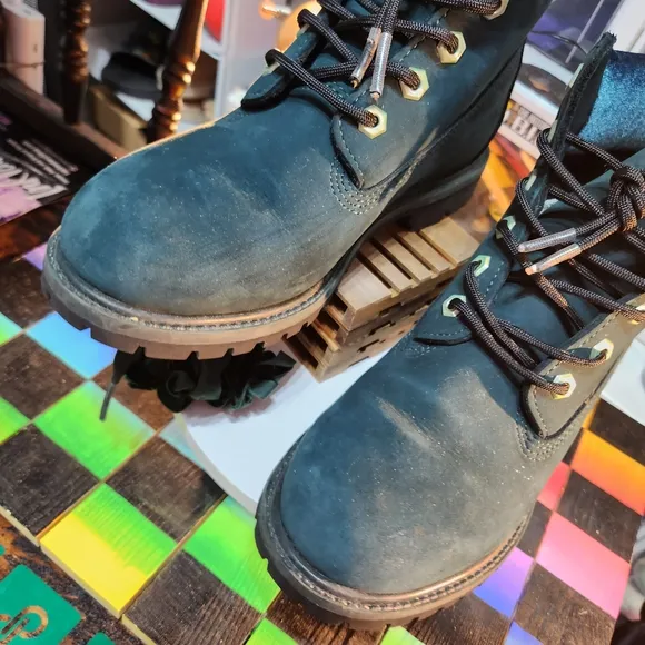Timberland Blue Leather Boots