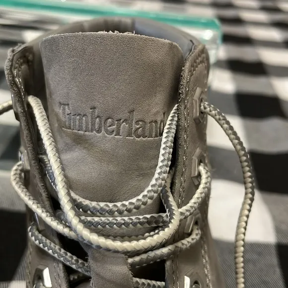 Timberland Dausette Gray Leather Nubuck High Boot Ortholite A1H26 Sneaker Shoe 7