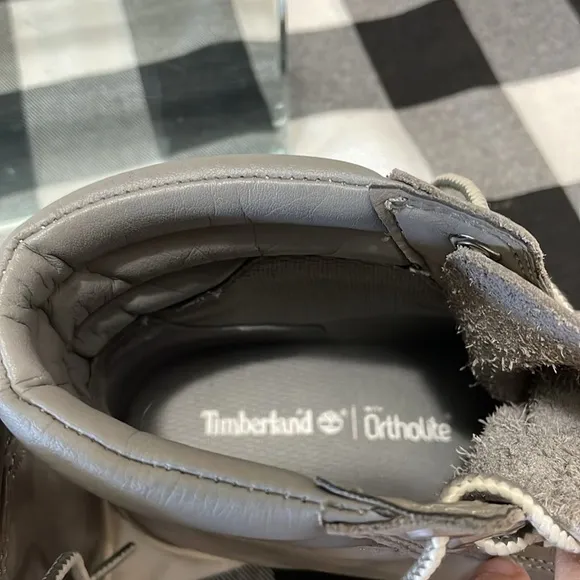 Timberland Dausette Gray Leather Nubuck High Boot Ortholite A1H26 Sneaker Shoe 7