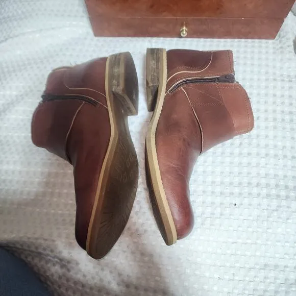 TIMBERLAND EUC WOMENS SZ 8W SAVIN HILL DOUBLE BUCKLE BOOTIES BOOTS SHOES