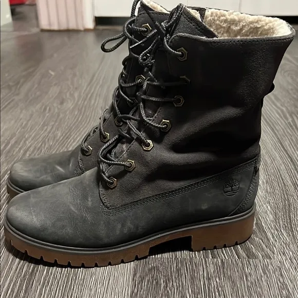 Timberland Gray Ankle Boots Sturdy Sole Rugged Style