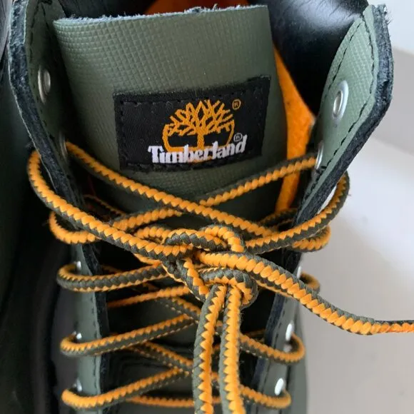 TIMBERLAND HELCOR OLIVE GREEN BOOTS KIDS SIZE 3 NEW