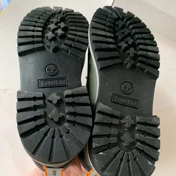 TIMBERLAND HELCOR OLIVE GREEN BOOTS KIDS SIZE 3 NEW