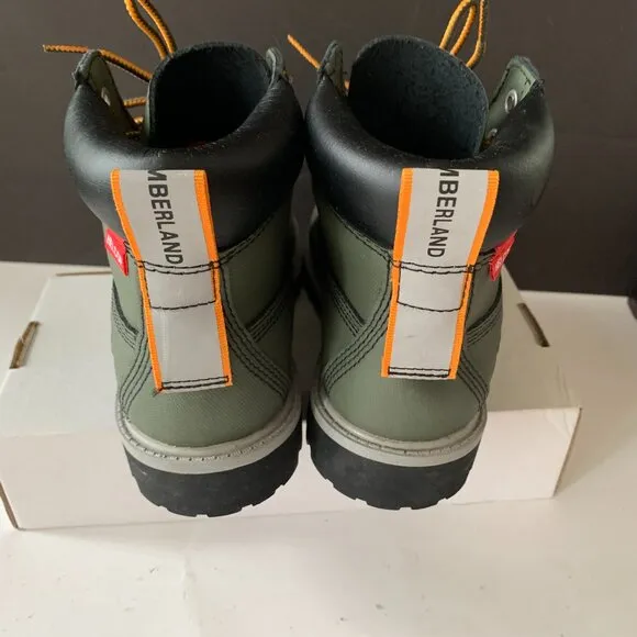TIMBERLAND HELCOR OLIVE GREEN BOOTS KIDS SIZE 3 NEW