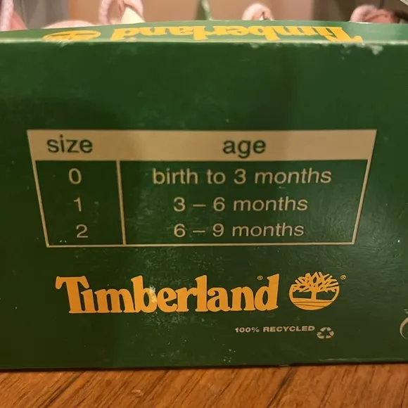 Timberland Infant Baby Crib Booties boots crib shoes pink Size 1 - 3/6 Months