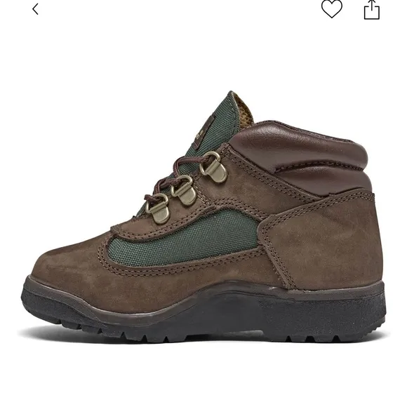 Timberland Kids Brown and Green Boots
