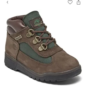 Timberland Kids Brown and Green Boots