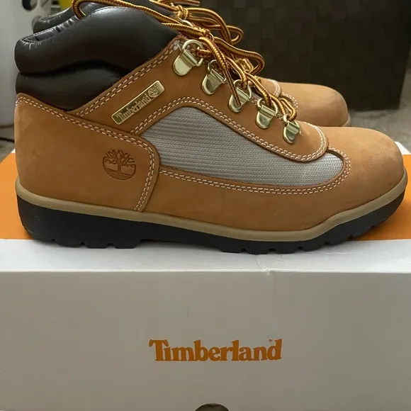 Timberland Kids Tan and Brown Rugged Boots