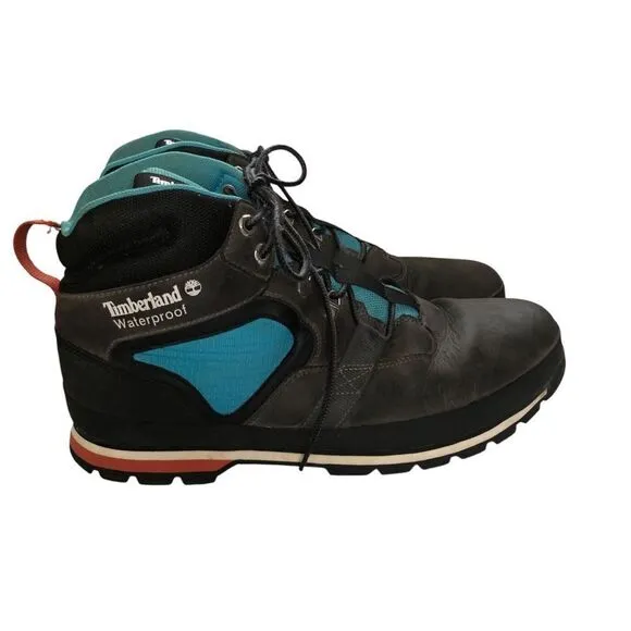 Timberland Men’s Euro Hiker Waterproof Mid Hiker Grey Boots Size 13