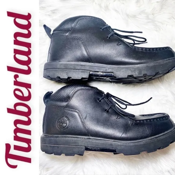 TIMBERLAND Men’s Rugged Street 2 Leather Chukka Boots, Size 8.5