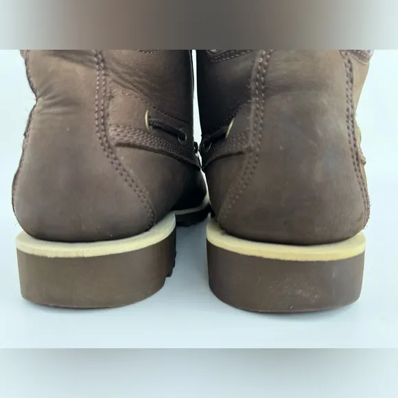 Timberland Oakwell 7-Eye Moc Toe Lace Boots, Men’s 9M, Nubuck Leather, Classic