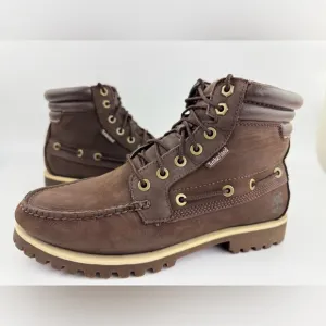 Timberland Oakwell 7-Eye Moc Toe Lace Boots, Men’s 9M, Nubuck Leather, Classic