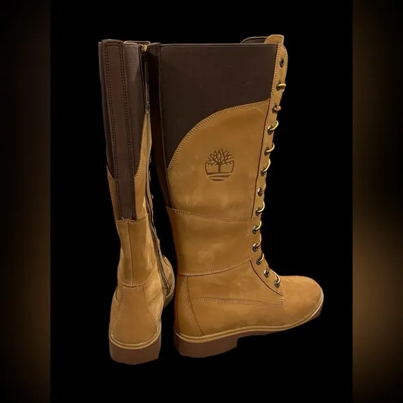 Timberland Premium Woman Boots Knee High Nubuck Leather Size 7