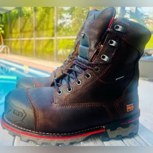 TIMBERLAND PRO BOONDOCK 8&quot; INSULATED WP COMPOSITE SAFETY BOOTS A128P MENS 8.5W