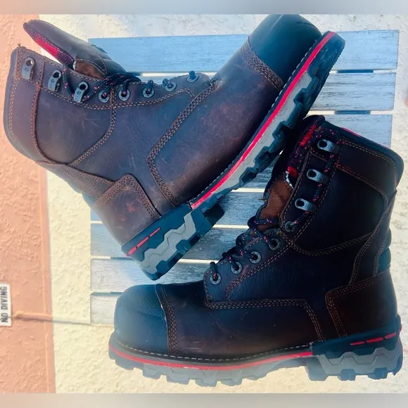 TIMBERLAND PRO BOONDOCK 8&quot; INSULATED WP COMPOSITE SAFETY BOOTS A128P MENS 8.5W