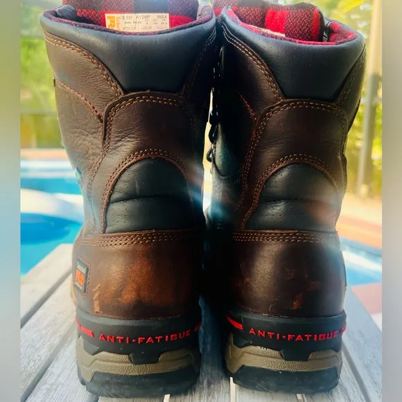 TIMBERLAND PRO BOONDOCK 8&quot; INSULATED WP COMPOSITE SAFETY BOOTS A128P MENS 8.5W