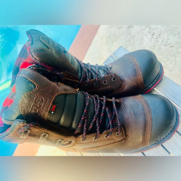 TIMBERLAND PRO BOONDOCK 8&quot; INSULATED WP COMPOSITE SAFETY BOOTS A128P MENS 8.5W