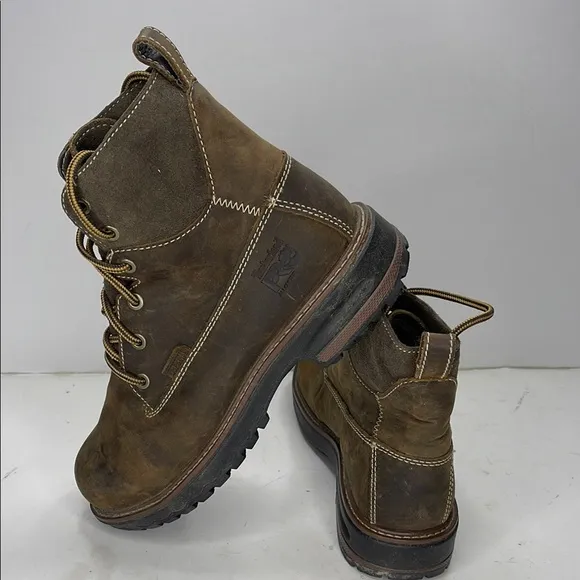 Timberland Pro Brown Rugged Boots with Waterproof Design