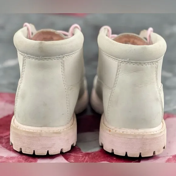 Timberland Womens Nellie Chukka Double Waterproof Boot 'Grey Pink' Size 7.5