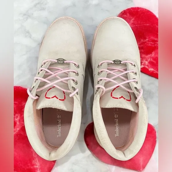 Timberland Womens Nellie Chukka Double Waterproof Boot 'Grey Pink' Size 7.5