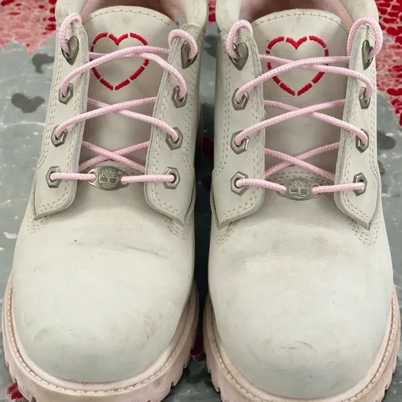 Timberland Womens Nellie Chukka Double Waterproof Boot 'Grey Pink' Size 7.5