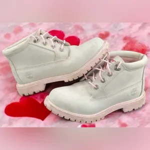 Timberland Womens Nellie Chukka Double Waterproof Boot 'Grey Pink' Size 7.5
