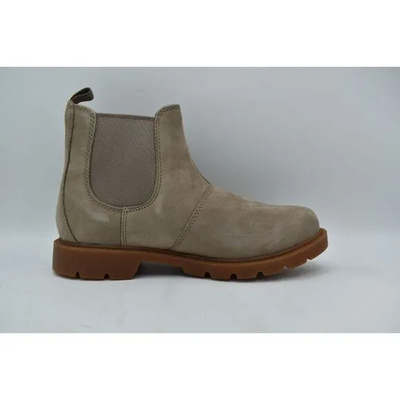 Timberland Womens Size 7 Linden Woods Taupe Gray Nubuck Chelsea Boots Shoes