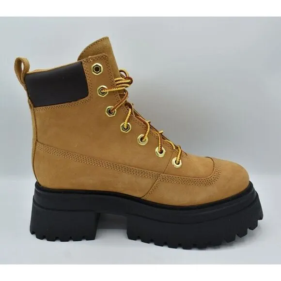 Timberland Womens Size 8.5 Sky Wheat Nubuck 6in Lace Up Platform Boots Shoes