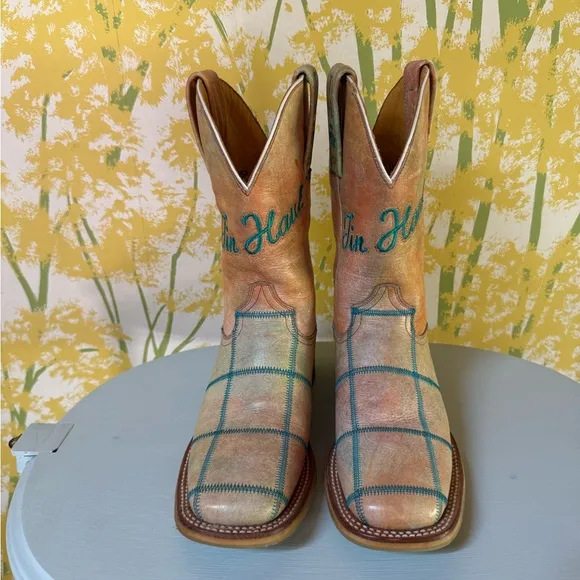 Tin Haul Kids Western Boots - Multicolor