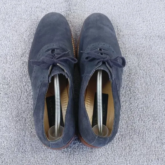 To Boot New York Adam Derrick Oxfords Mens 10 Dress Shoes Suede Lace Up Blue