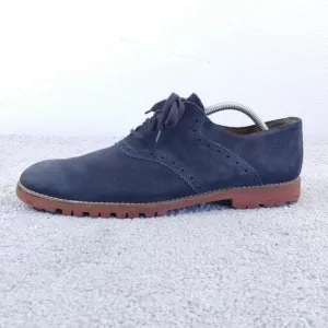 To Boot New York Adam Derrick Oxfords Mens 10 Dress Shoes Suede Lace Up Blue
