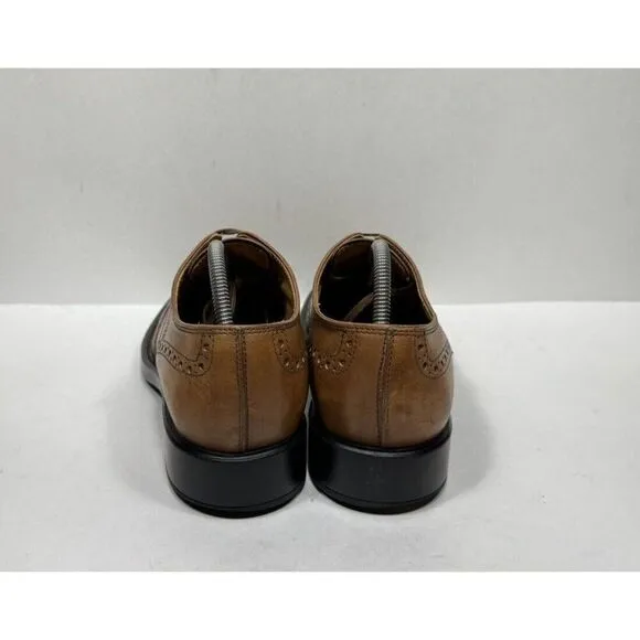 Tod's Brown Leather Wingtip Oxford Derby Casual Dress Shoes Mens Size 10 US