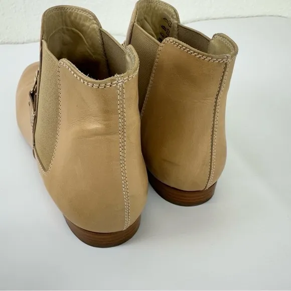 TOD'S LEATHER CHAIN ankle boots trunk Chelsea women shoes 8.5 Vibram
