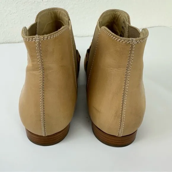 TOD'S LEATHER CHAIN ankle boots trunk Chelsea women shoes 8.5 Vibram