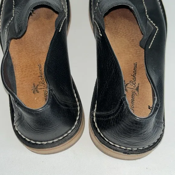 Tommy Bahama Black Leather Loafers