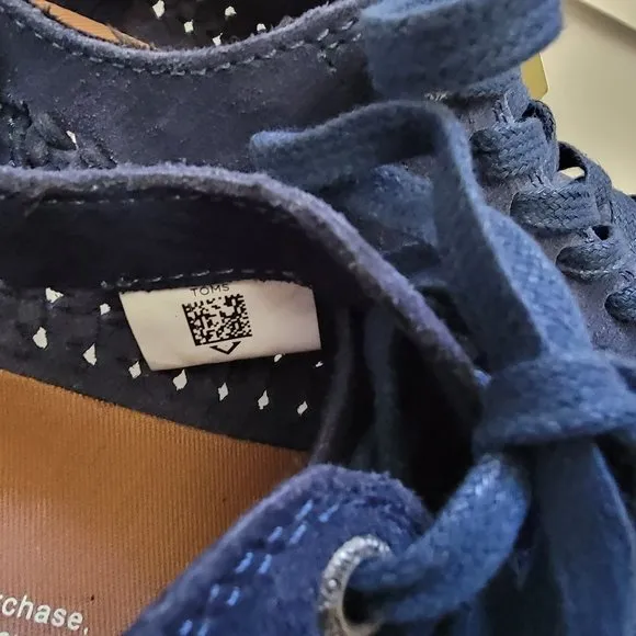 TOMS Lenox Sneaker - Navy Blue Suede Leather