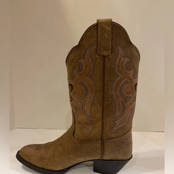 Tony Lama brown leather western boots size 9 B