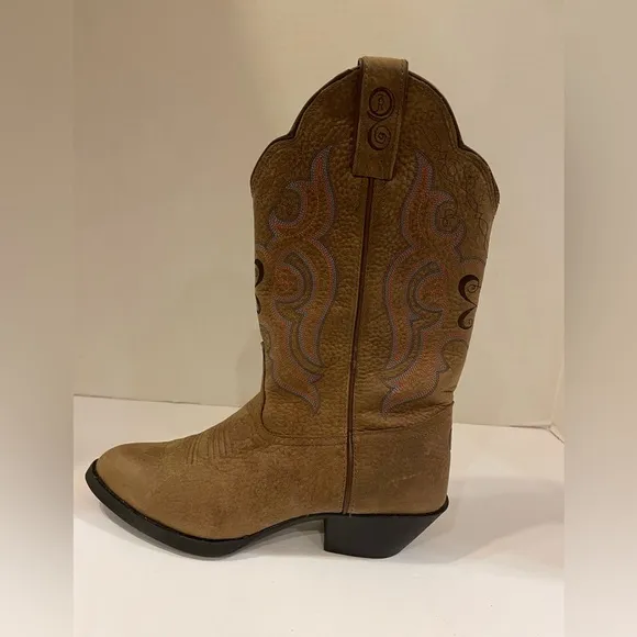 Tony Lama brown leather western boots size 9 B