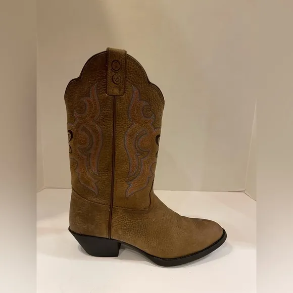 Tony Lama brown leather western boots size 9 B