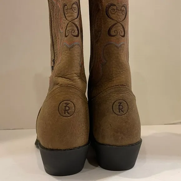 Tony Lama brown leather western boots size 9 B