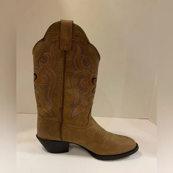Tony Lama brown leather western boots size 9 B
