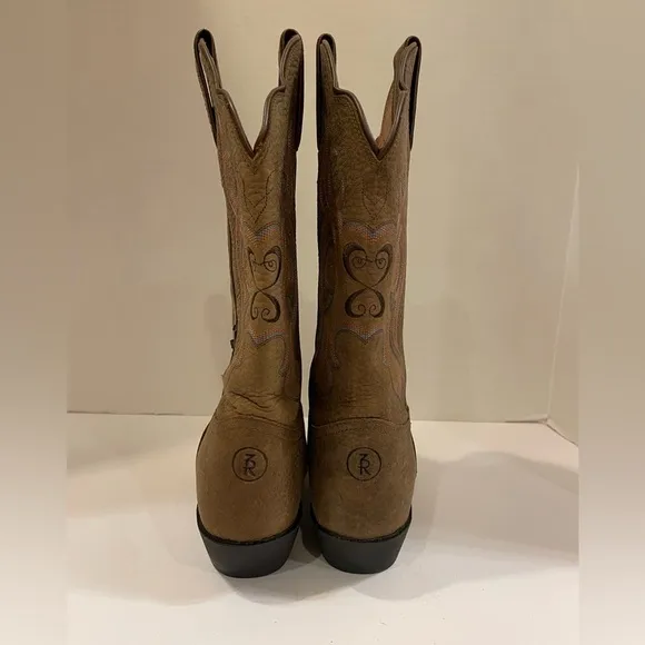 Tony Lama brown leather western boots size 9 B