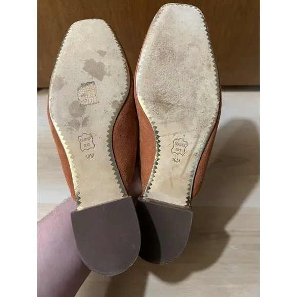 Tory Burch Women Suede Mule Loafers Carlotta Slide‎ Size US 10 M Desert Spice