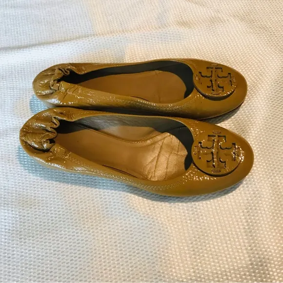 Tory Burch Women's Tan Ballet Flats